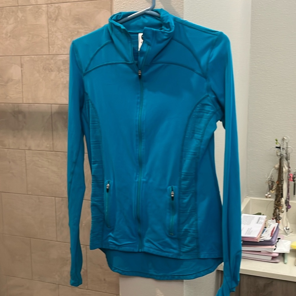 Roxy sweatshirt zip up blue size medium